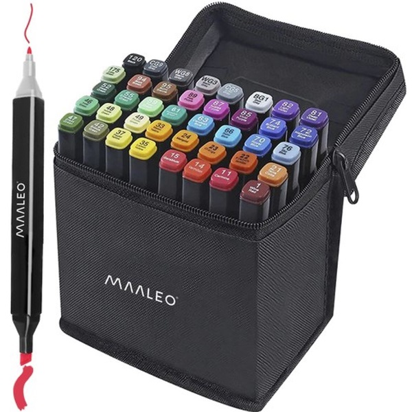 Maaleo 40 db-os kétoldalú filckészlet, tárolótáskával (22810)