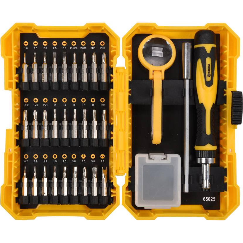 VOREL Ratchet csavarhúzó, 31 db (65025)