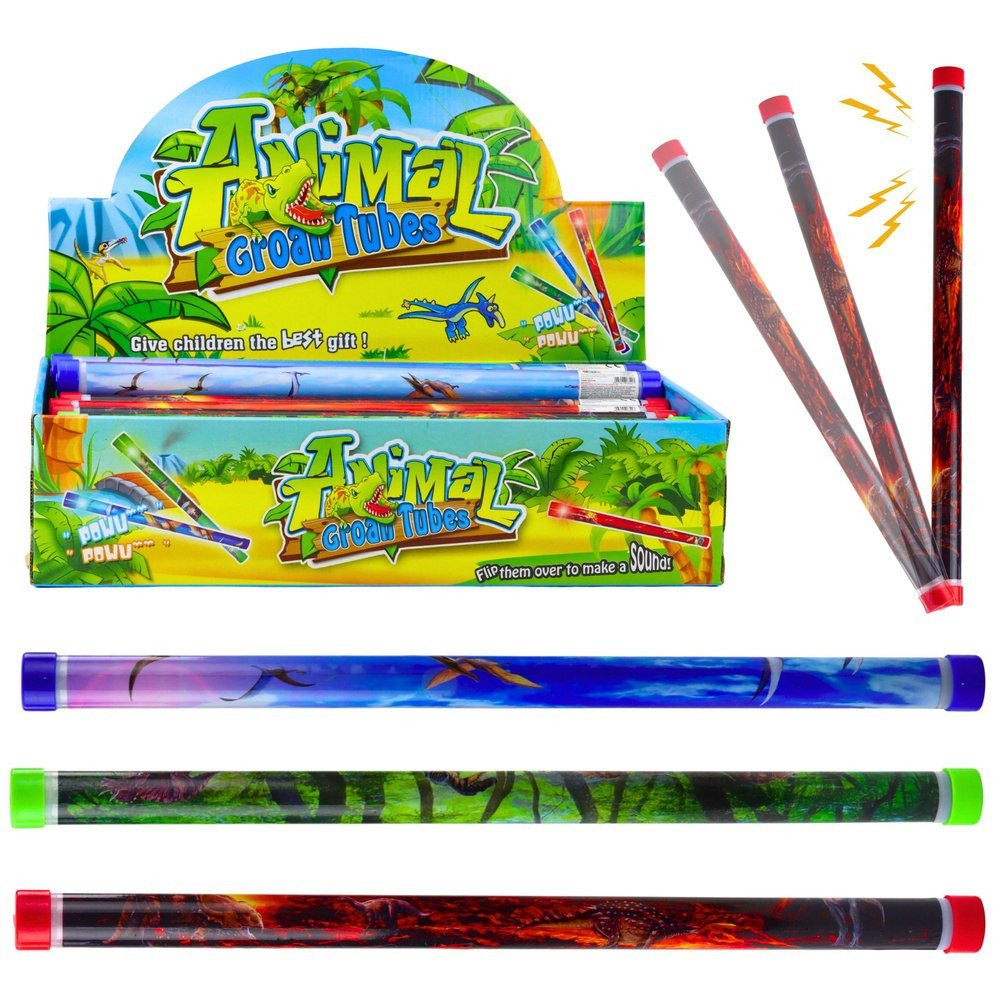 Lean Toys Dinoszaurusz Témájú Hangcső Fényeffektusokkal, 36 db Készlet (23098)