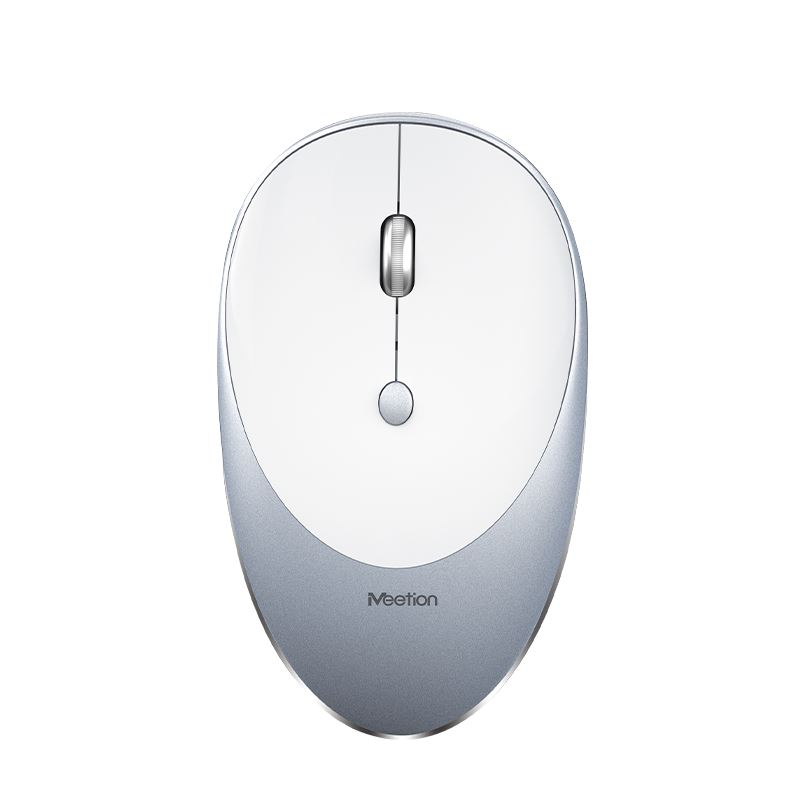 Мишка Meetion R600 — MT-R600S, бял / сребрист