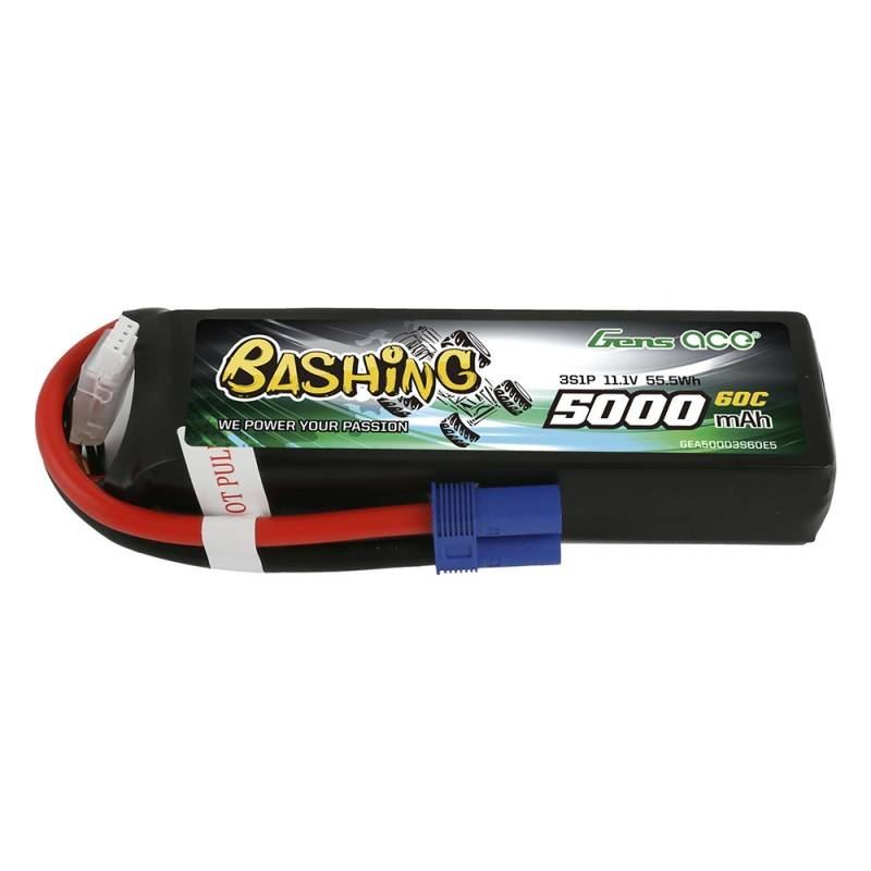 Gens Ace LiPo Bashing 500mAh 11.1V 60C 3S1P EC5 akkumulátor (GEA50003S60E5) (GEA50003S60E5)