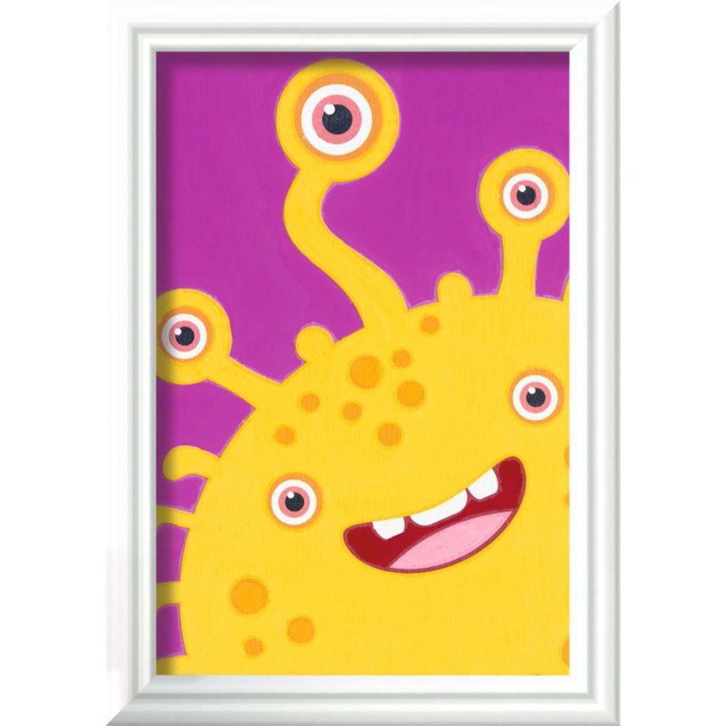 Ravensburger Paint by Numbers Sárga szörny 120x850mm festőkészlet (23631)