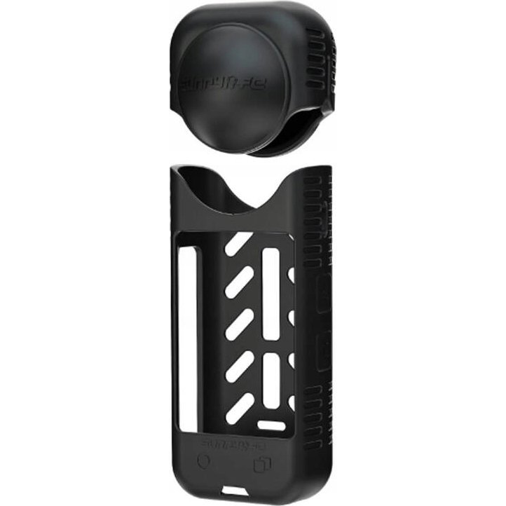 Silicone protective case + lens cover Sunnylife for Insta360 X4 (black) (X4-BHT818-D)