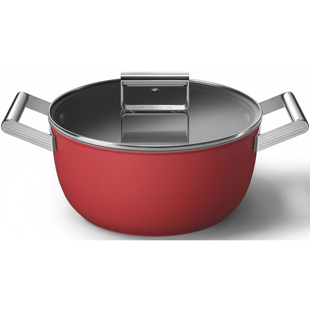 SMEG CKFC2411RDM lábas 24 cm, piros (CKFC2411RDM)