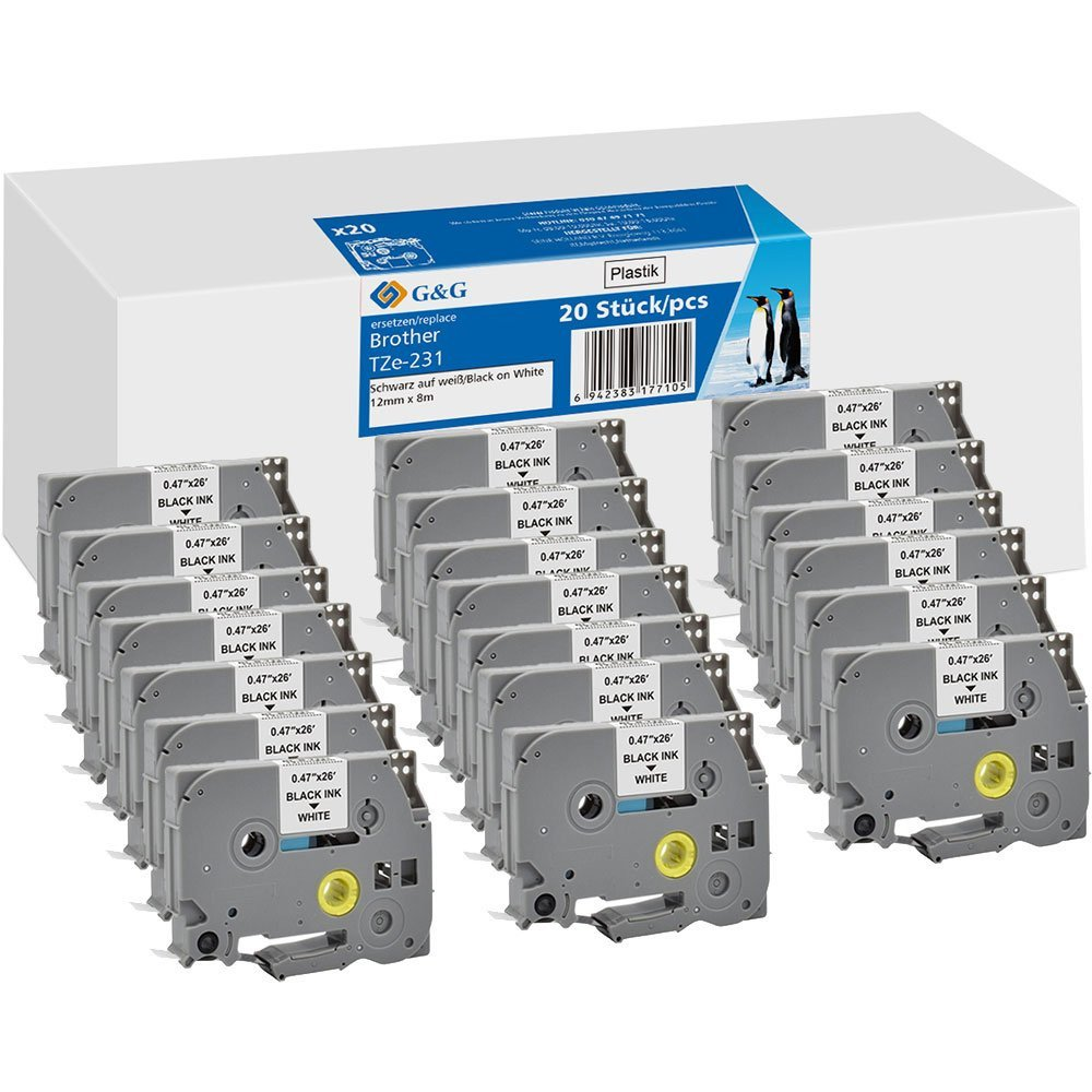 G&G Feliratozó szalag Szövegszín: Fekete (5T231-20TDGG)