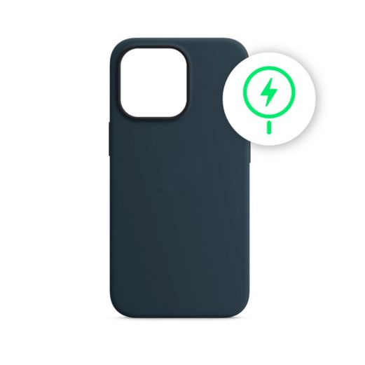 Phoner Apple iPhone 14 Pro Max Magsafe szilikon tok kék (71767) (PH71767)