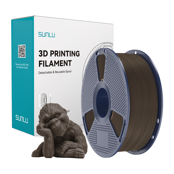 SUNLU PLA Wood Fa szál diófa 1.75mm Wood Wal
