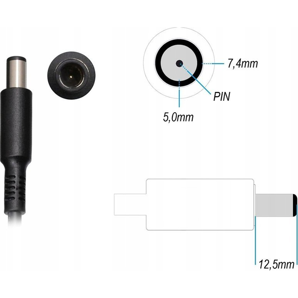 Zasilacz do laptopa Dell 90W AC adapter for notebooks