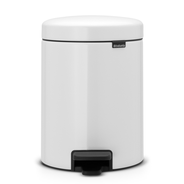 Brabantia NewIcon 5 literes pedálos fém szemetes - Fehér