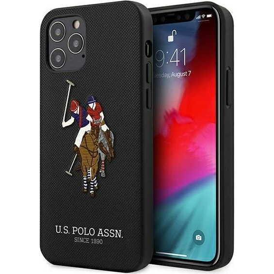 US Polo Embroidery Collection iPhone 12 Pro Max Telefon tok - Fekete (111619)
