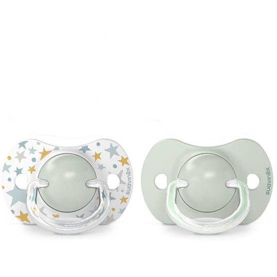 Suavinex Dreams SX Pro, fiziológiai, 6-18 hónapos kor között, 2 db, zöld (8426420083126)