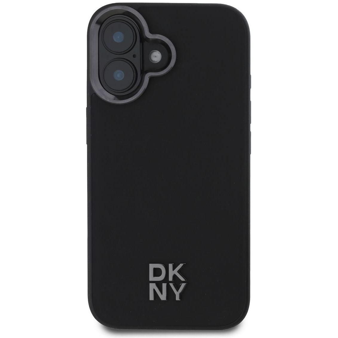 DKNY PU Leather Stack Logo Magsafe iPhone 16 Black tok (DKHMP16SPSMCSLK)