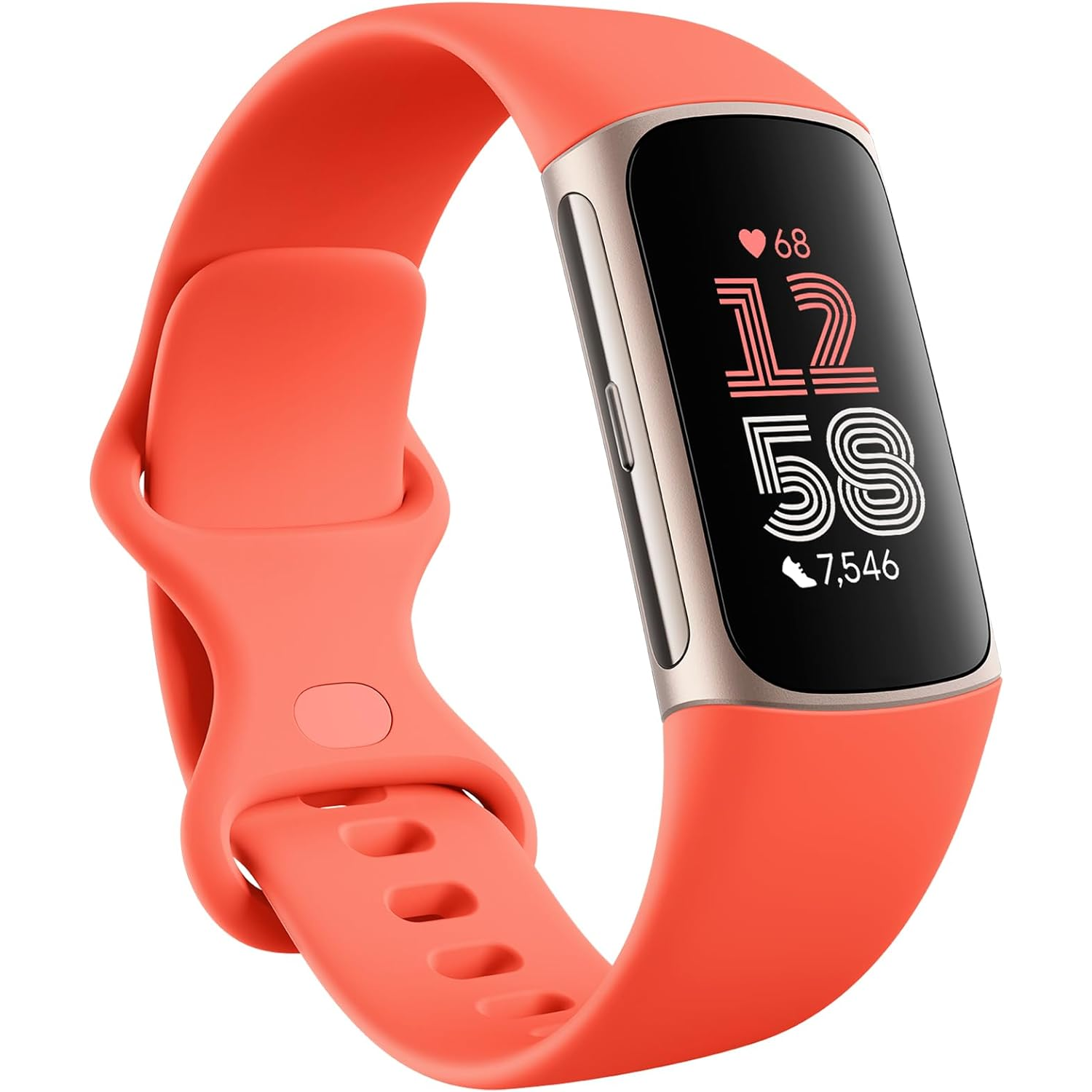 Fitbit Charge 6 Aktivitásmérő - Arany/Narancssárga (40-56-7910)