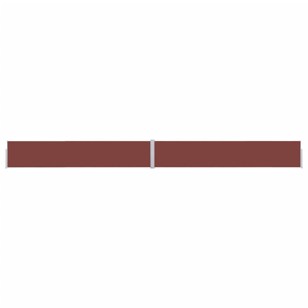 barna kihúzható oldalsó terasz-napellenző 170 x 1200 cm (313396)