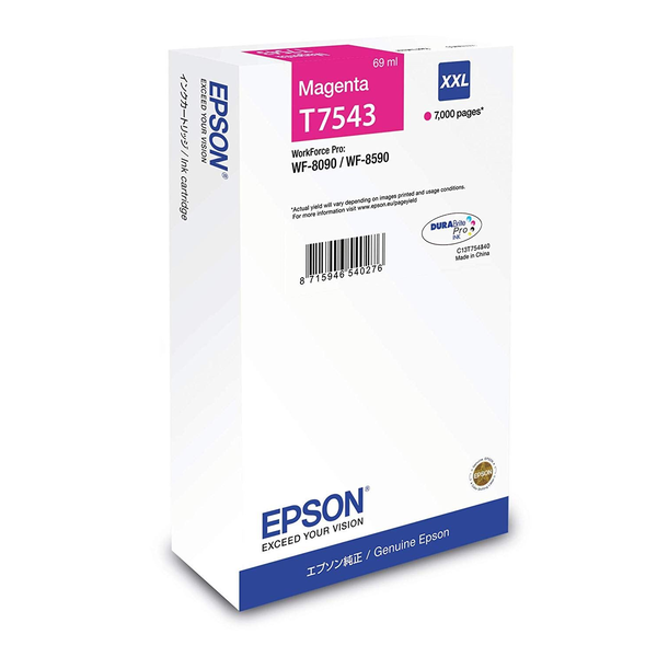 Epson T7543 blækpatron 1 stk Original Magenta