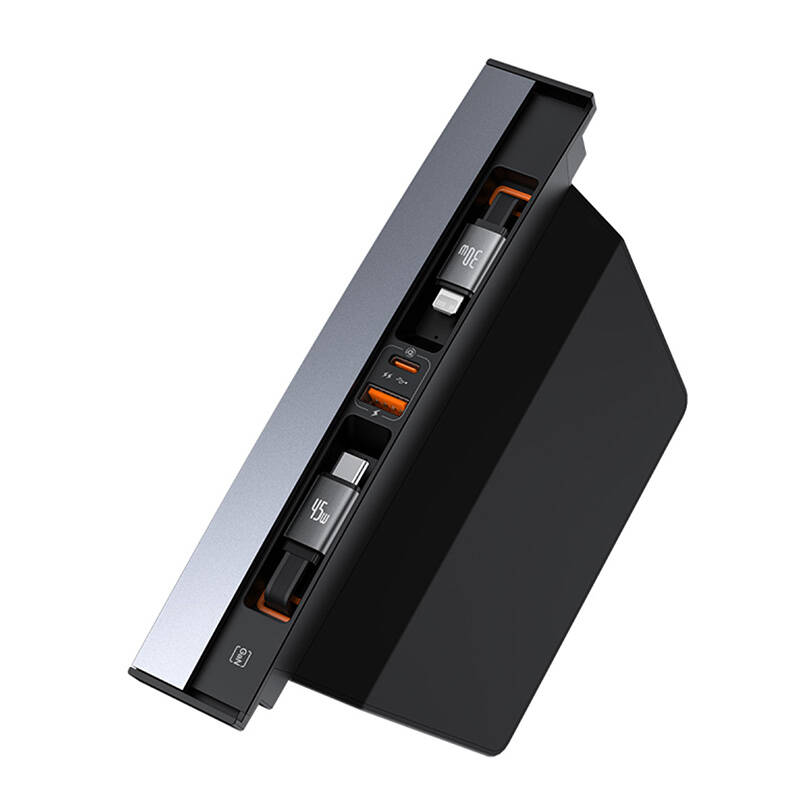 Baseus T-Space USB HUB (2x USB Type-C / 1x USB Type-A / Lightning ) Tesla Elektromos autókhoz (B00051300111-01)