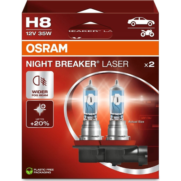 Žárovky Osram NIGHT BREAKER LASER +150 H8 35 W 2 ks