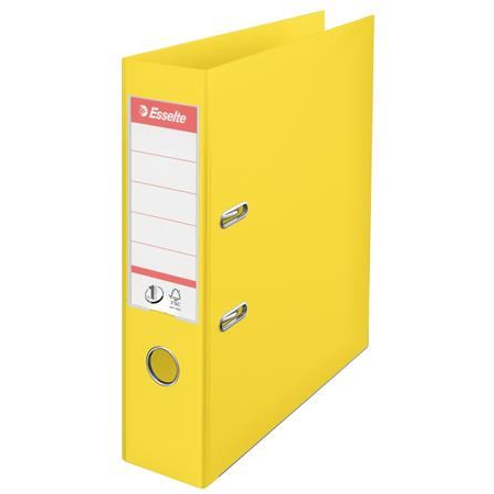 ESSELTE Standard Vivida Iratrendező 75 mm A4 PP élvédő sínnel sárga (624070) (ES624070)