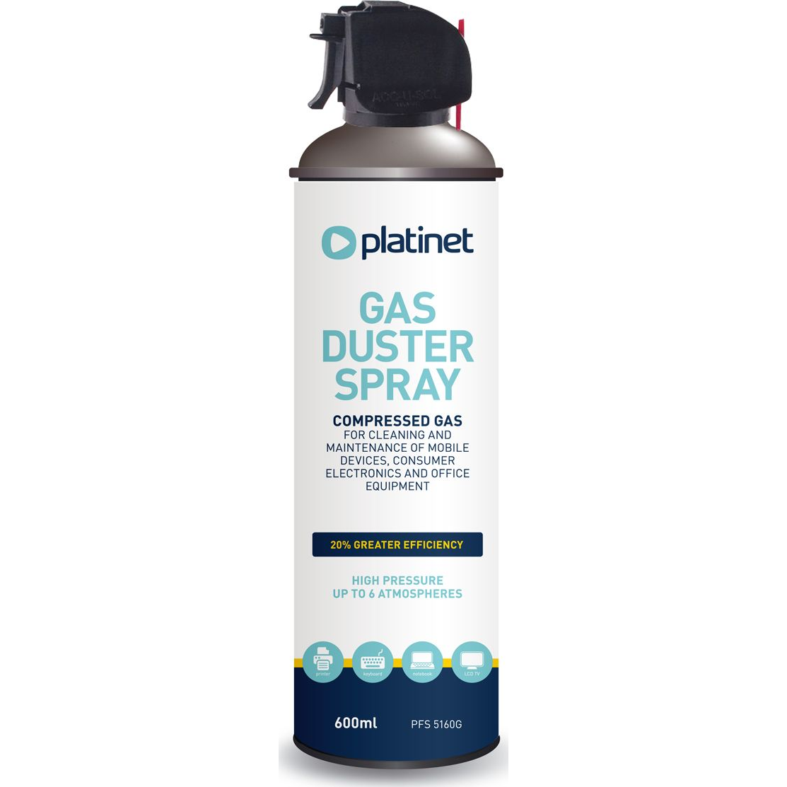 Platinet PFS5160G Sűrített levegő spray 600 ml (PFS5160G)