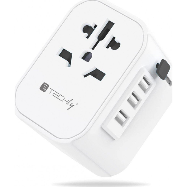Techly I-TRAVEL-09TYWH oplader voor mobiele apparatuur Wit