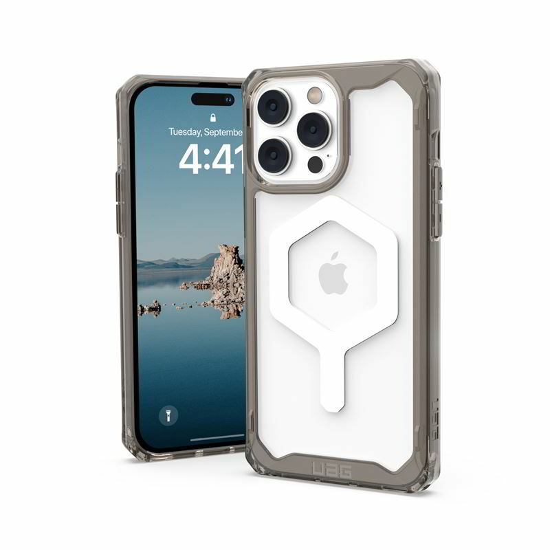 UAG Plyo Apple iPhone 14 Pro Max Magsafe Szilikon Tok - Átlátszó/Szürke (114071113131)