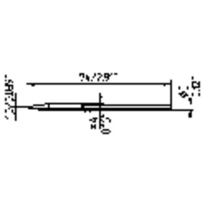 Ersa 212 pákahegy, forrasztóhegy 212 CD LF véső forma 1.0 mm (0212CD)