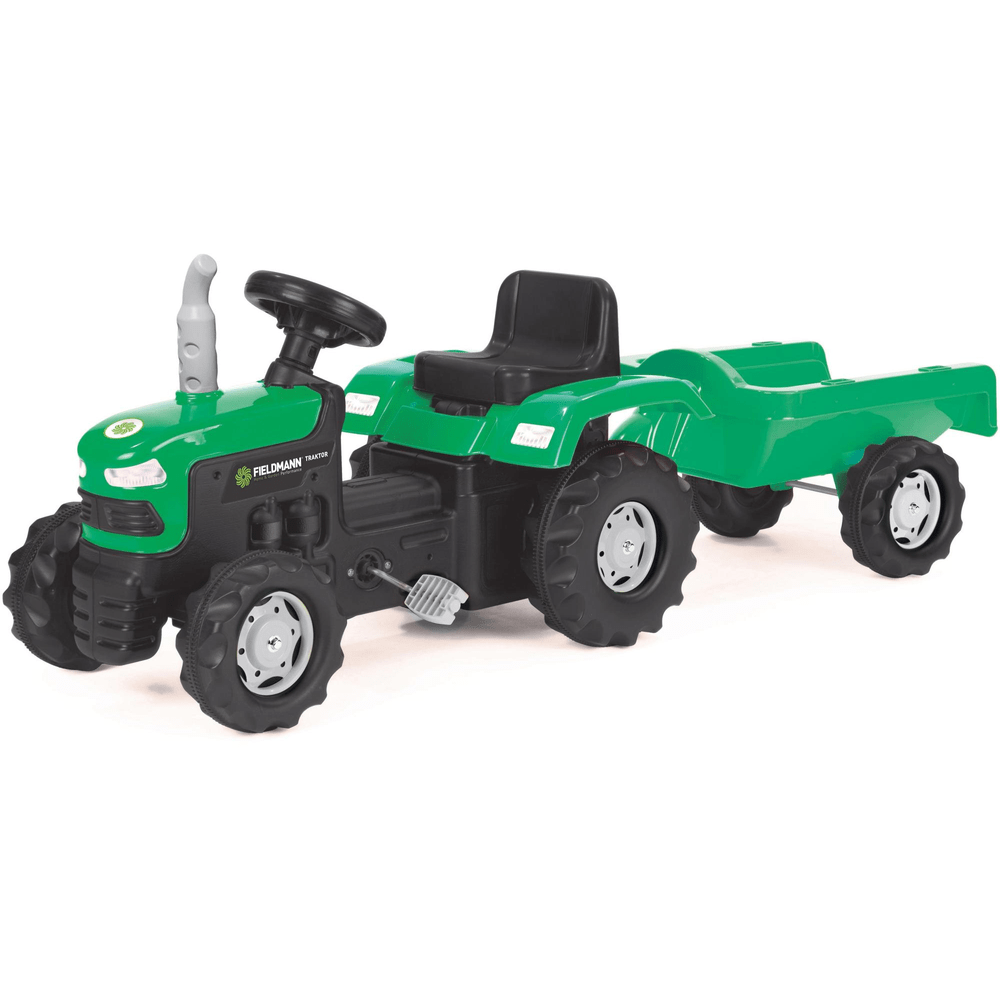 Buddy Toys Pedálos traktor utánfutóval - Zöld (BPT 1013)