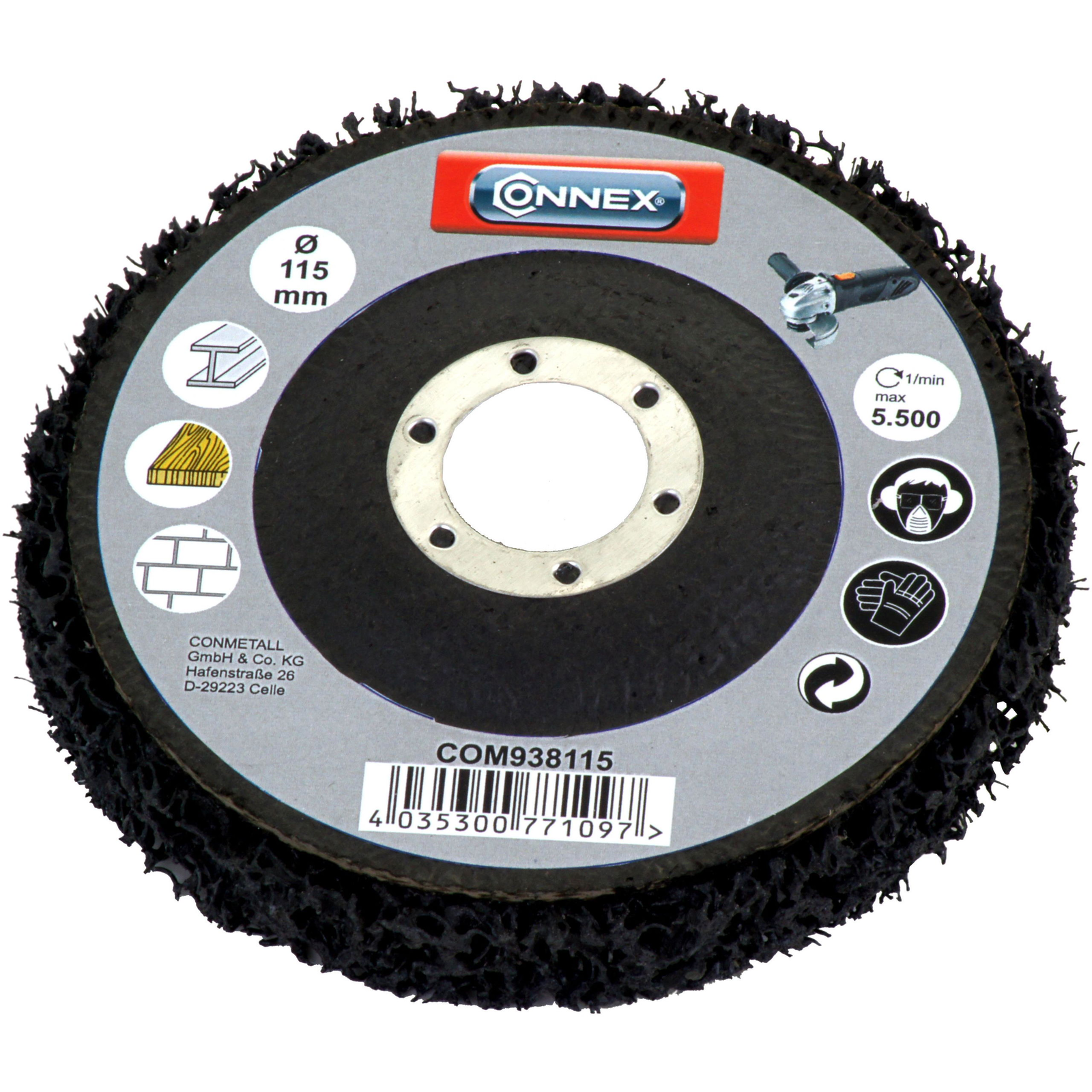 CONNEX univerzális tisztítókorong 115 mm (COM938115)