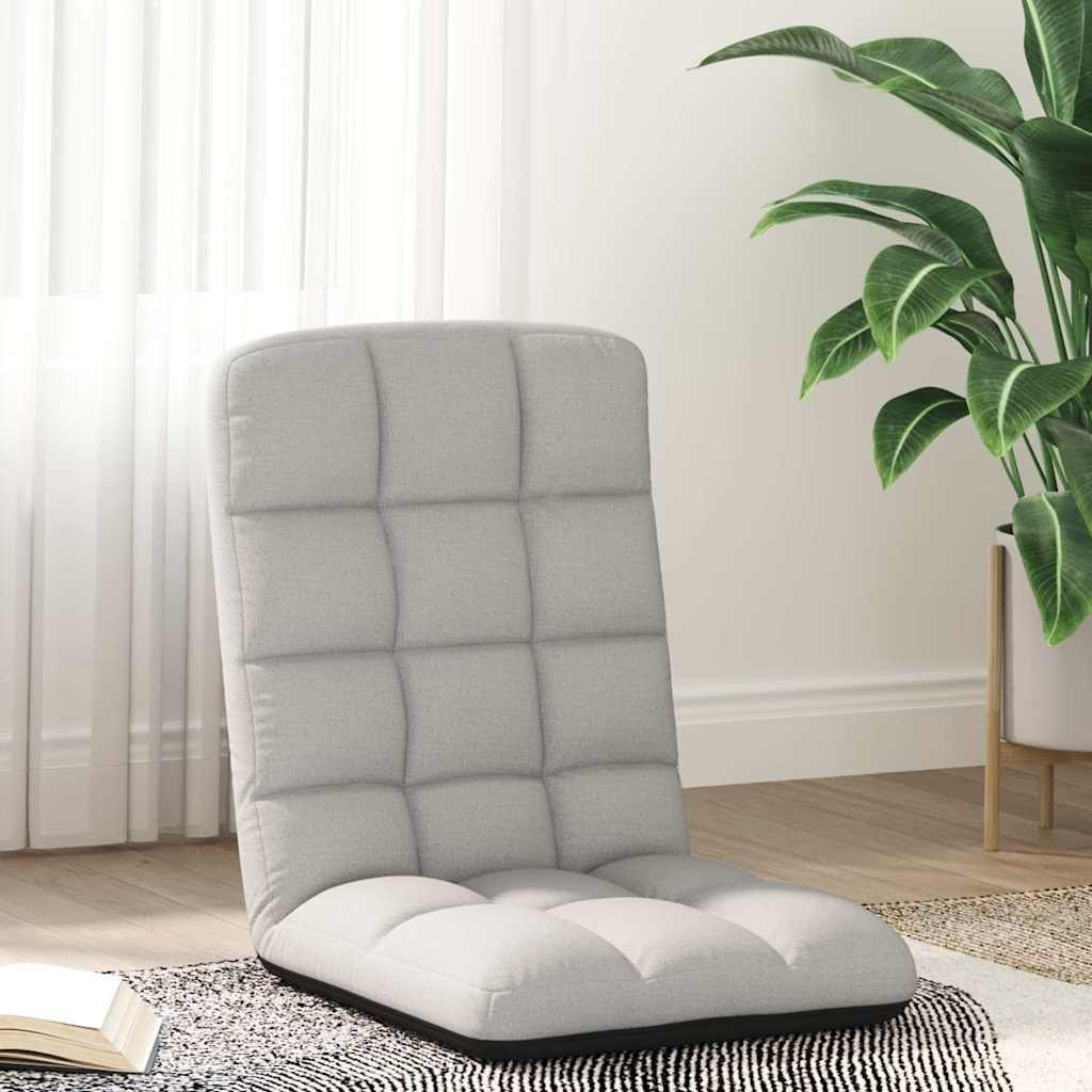 felhőszürke szövet összecsukható padlószék 71x51x62 cm (4019744)