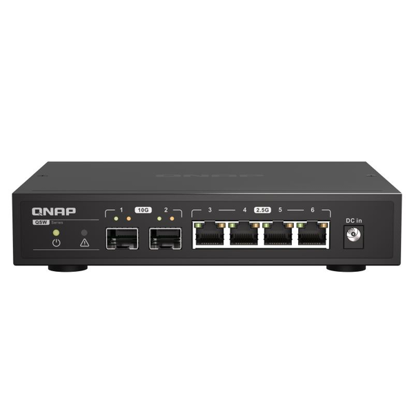 QNAP QSW-2104-2S netwerk-switch Unmanaged 2.5G Ethernet Zwart