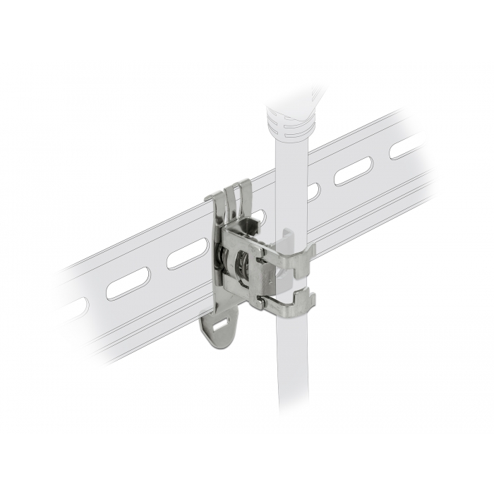 Delock Árnyékoló kapocs DIN sínekhez - kábel átmérő 3 - 8 mm (66440) (66440)