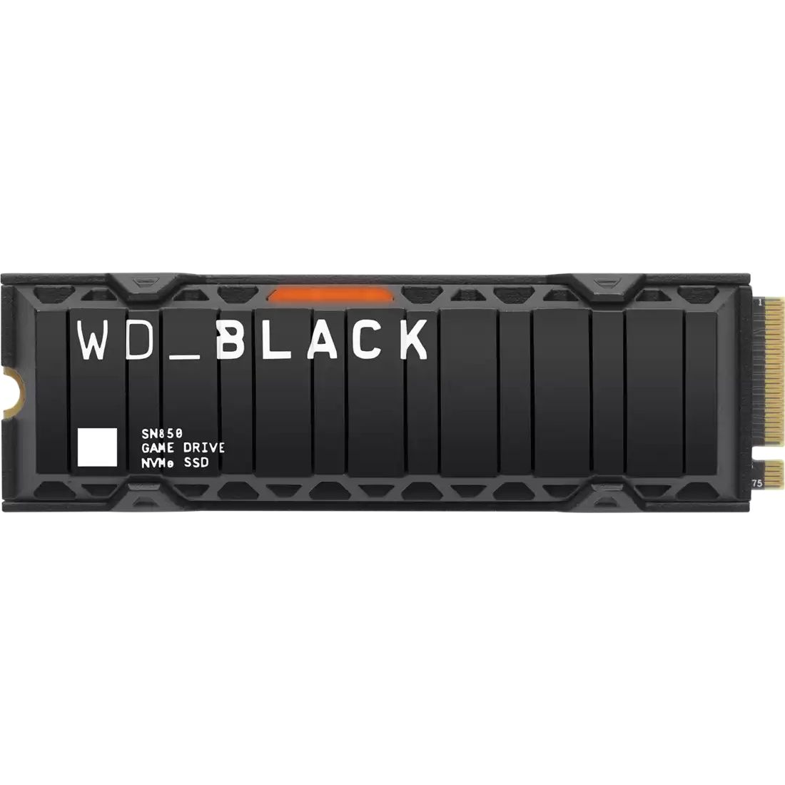 WD BLACK SN850 NVMe SSD 500GB M.2 PCIe Gen4 Hűtőbordával (WDBAPZ5000BNC-WRSN)