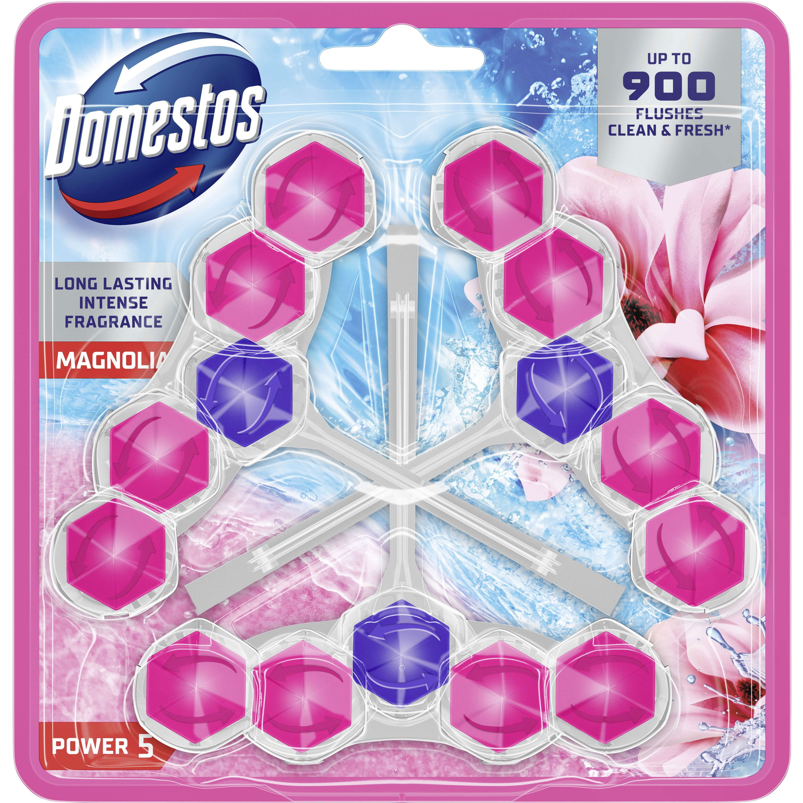DOMESTOS Power 5 Pink Magnolia 3 x 50 g (8720182903877)
