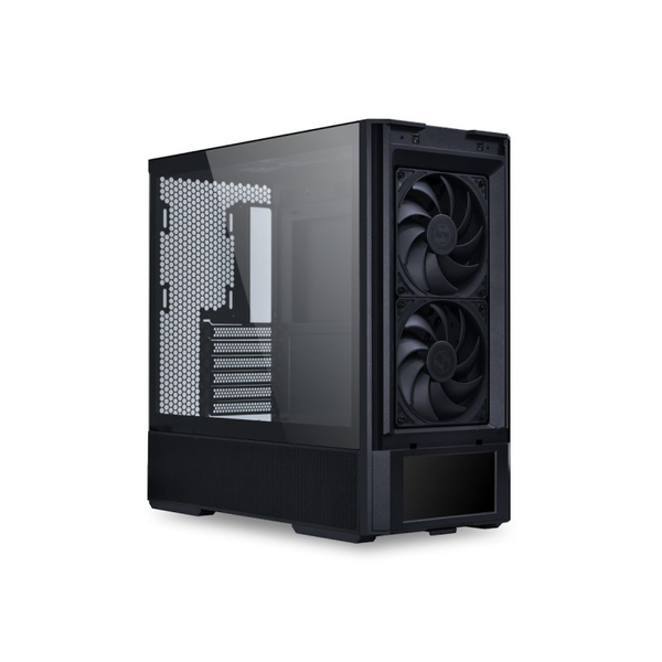 Lian Li Lancool 207 Digital számítógépház - 6"-es LCD kijelző, M-ATX, edzett üveg, 4db PWM ventilátor, fekete