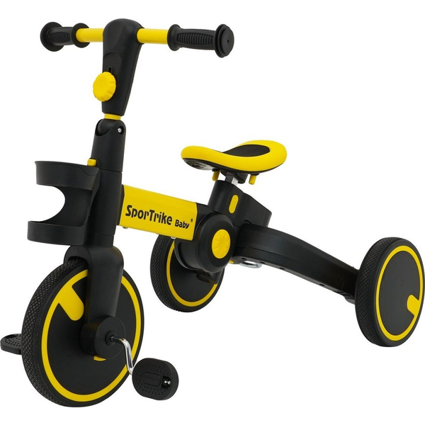 Sport Trike 3 az 1-ben Tricikli - Sárga Színben