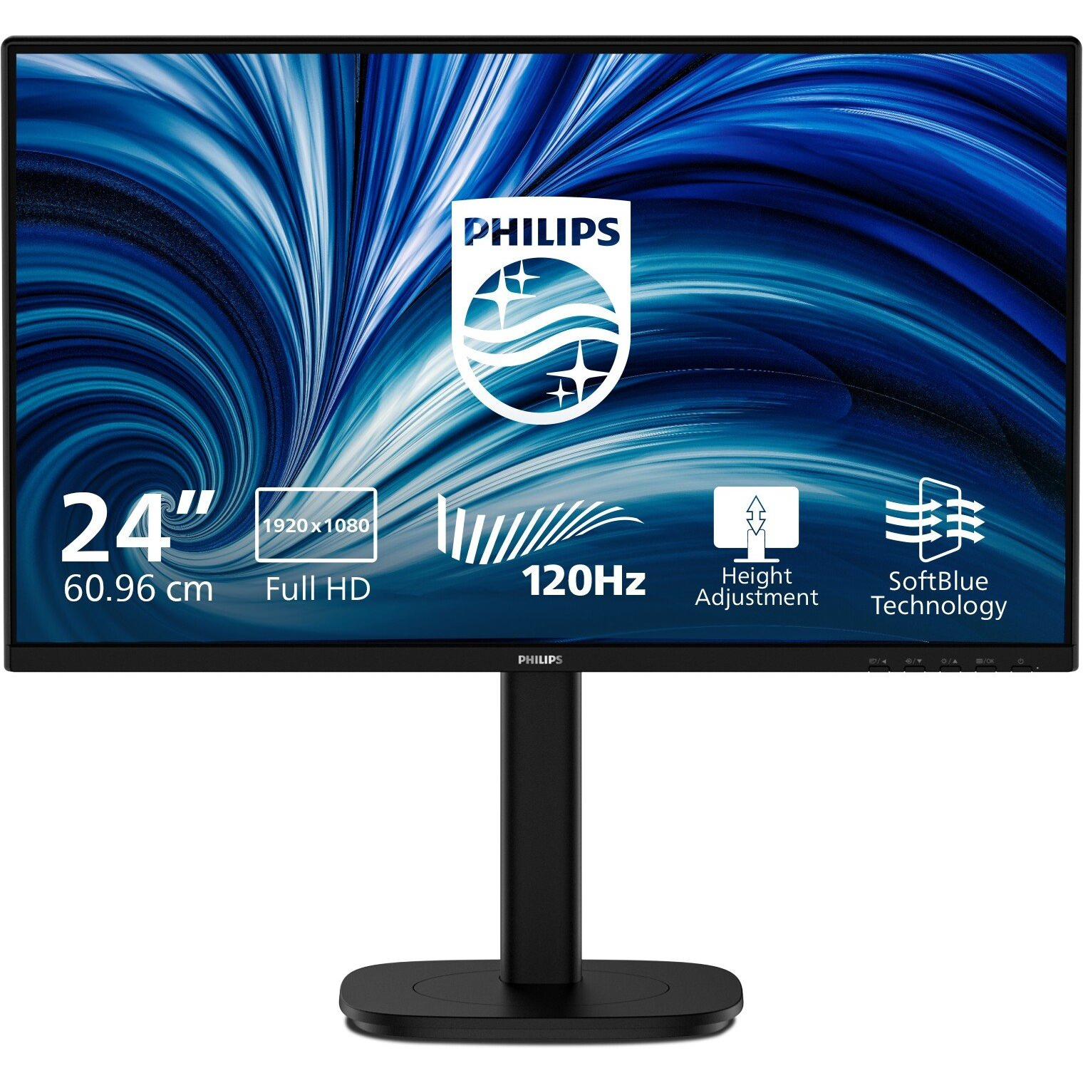 Монитор Philips 3000 series 24B2N3200A/00, черен