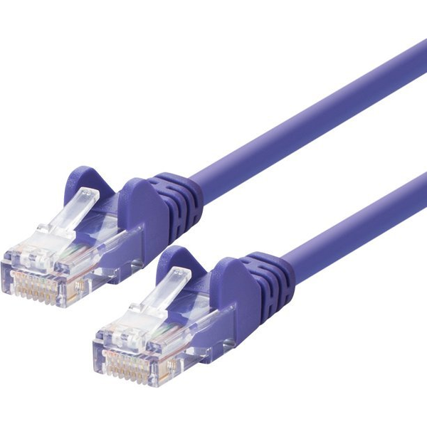 LOGON TCU55U0025P kabel sieciowy Fioletowy 2,5 m Cat5e U/UTP (UTP)