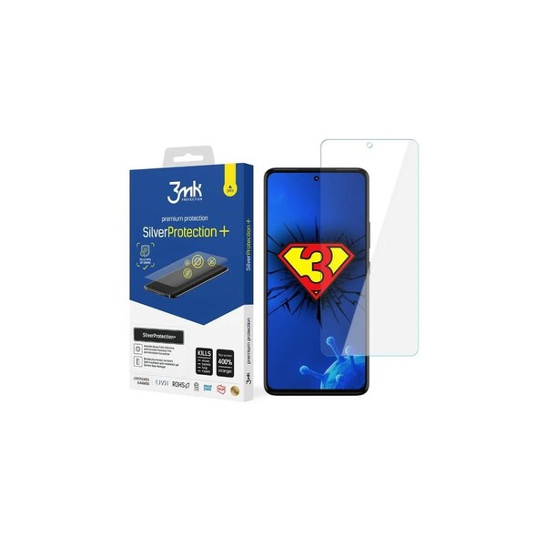 3MK Silver Protect+ Motorola Moto G72 készülékhez antimikrobiális, nedvesen alkalmazott fólia