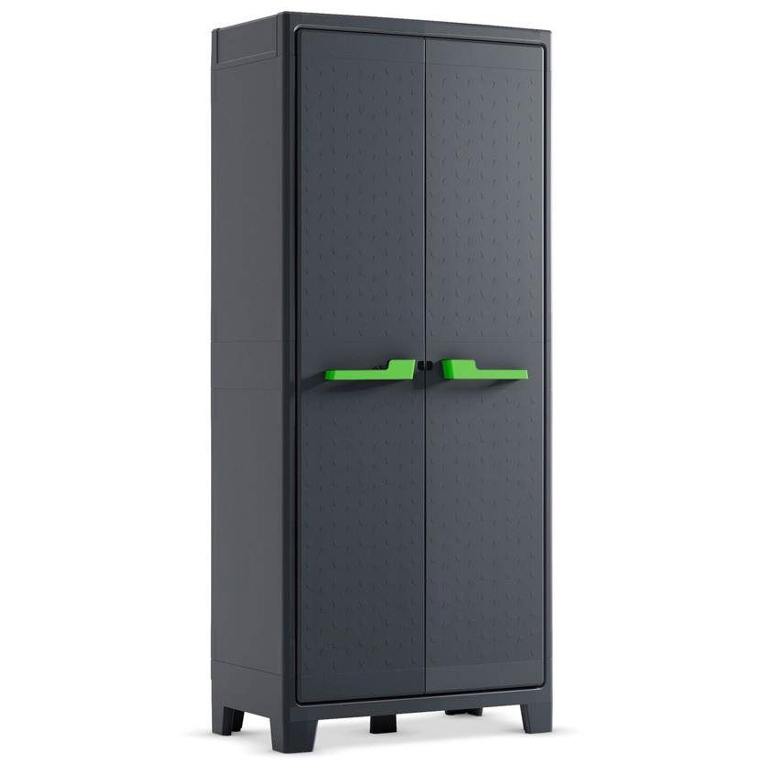 KETER MOBY HIGH kerti szekrény 182 × 80 × 44 cm - sötétszürke (9760)