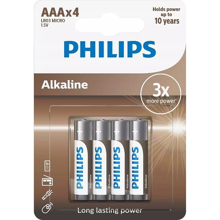 Philips LR03A4B/10 baterka Batéria na jedno použitie AAA Alkalický