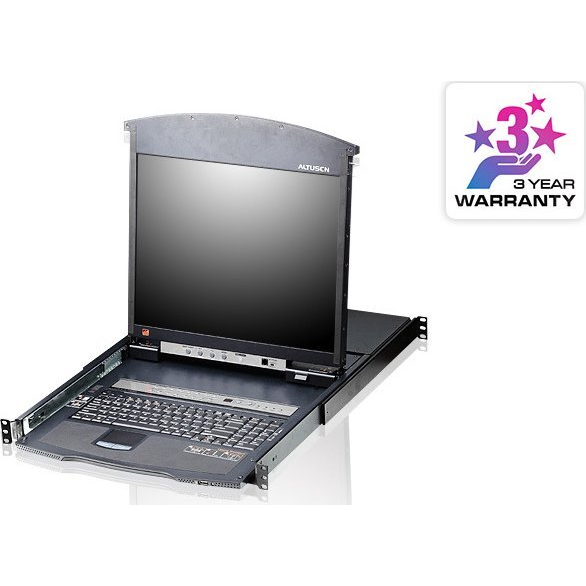 ATEN KL1516AN-AXA-XG стелажна конзола 48,3 см (19") Черен 2U