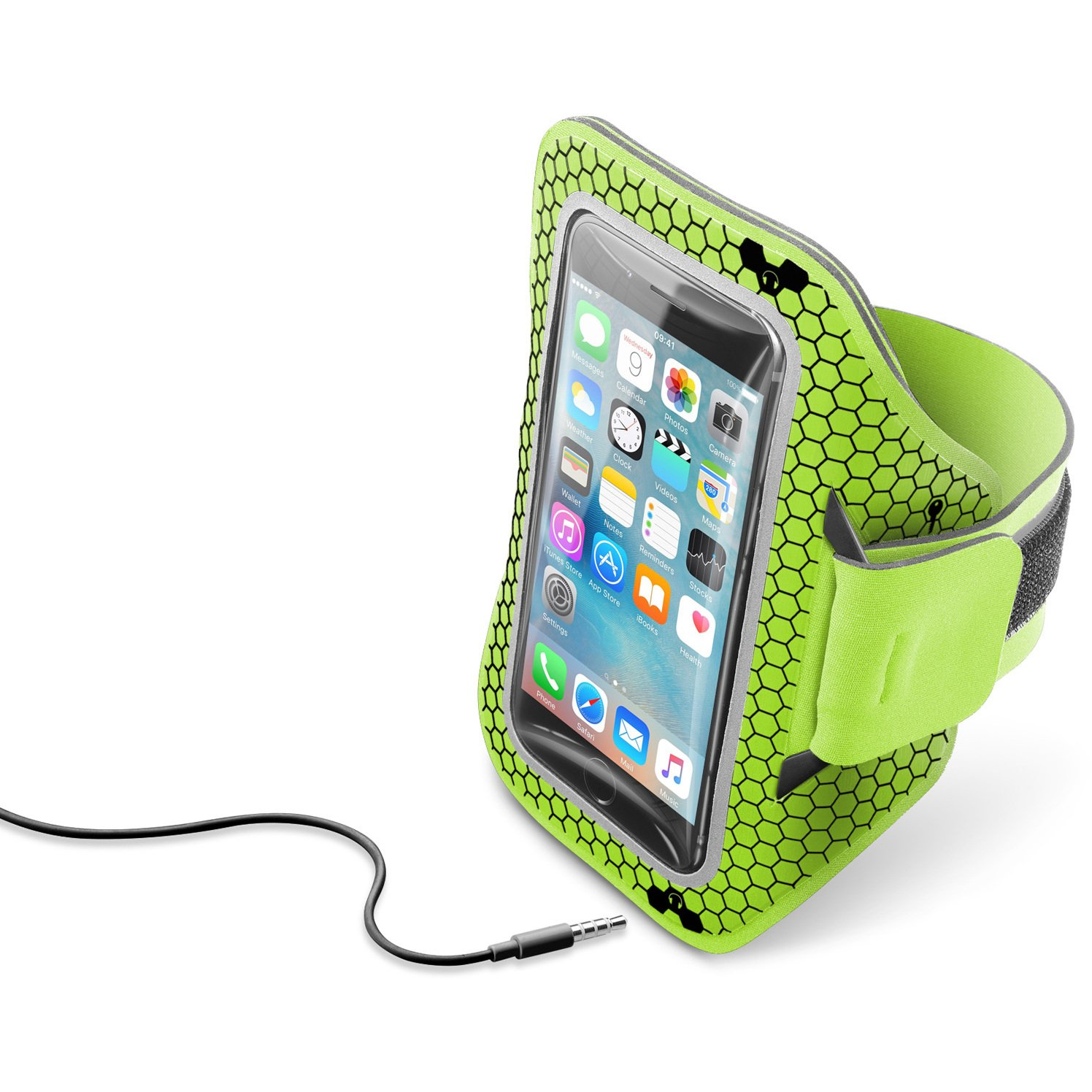 Cellularline ARMBANDRUN52L puzdro na mobilný telefón 13,2 cm (5.2") Puzdro na paži Zelená