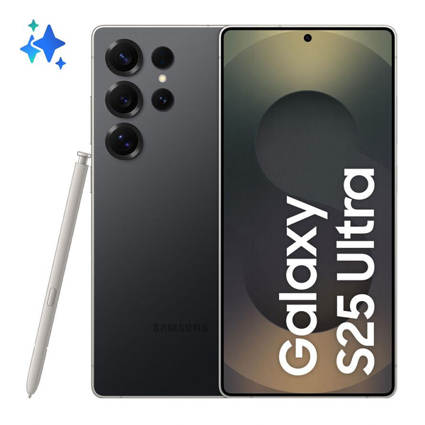 Samsung Galaxy S25 Ultra 17,5 cm (6.9") Dual SIM Android 15 5G USB Type-C 12 GB 256 GB 5000 mAh Sort, Titanium
