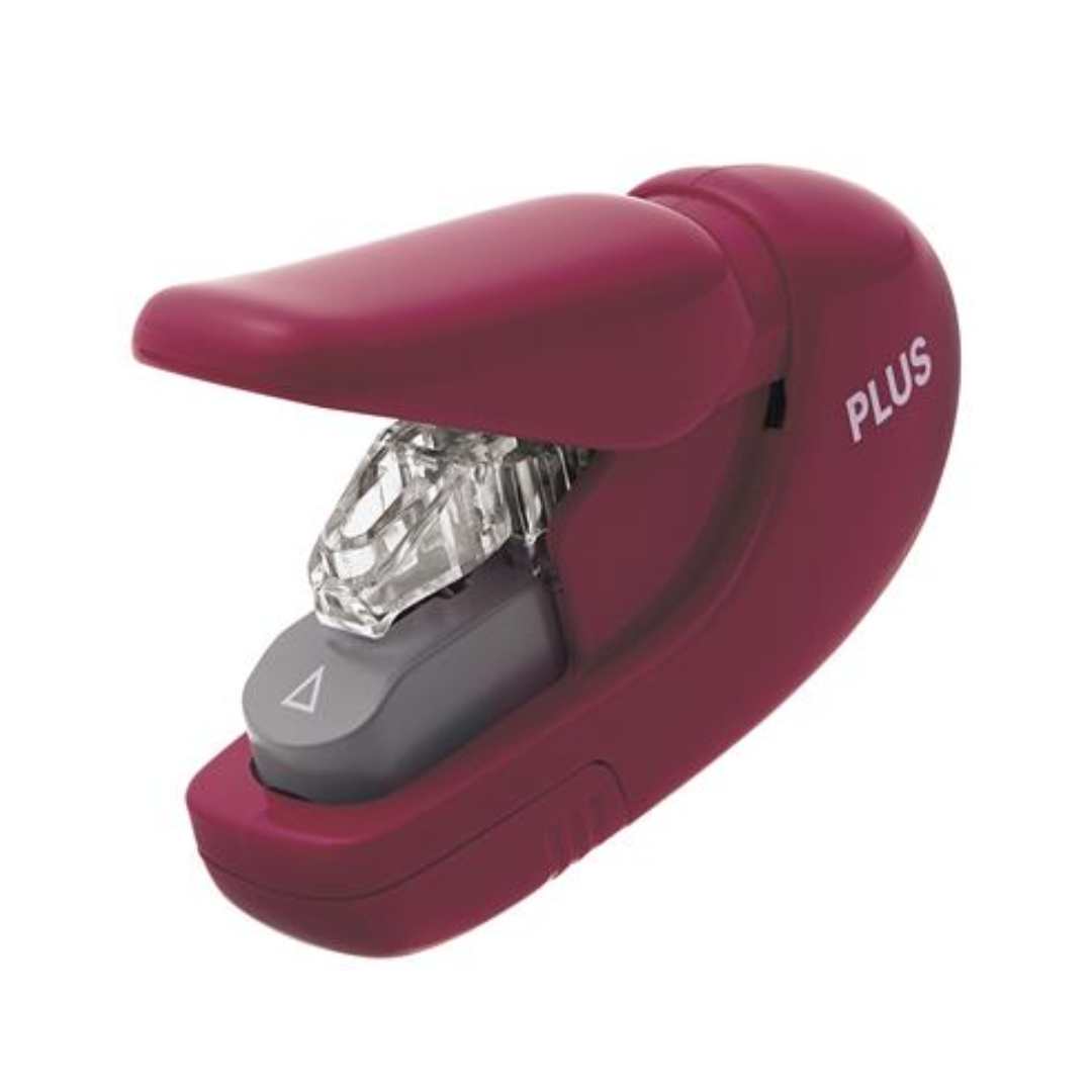 Plus 8 lap kapacitású Kapocs nélküli tűzőgép - Bordó (31179)