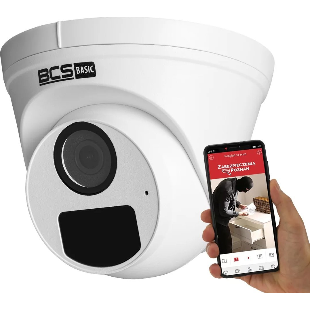 BCS BCS-B-EIP15FR3(2.0) 5MP-os IP kupolás kamera mikrofonnal és IR 30m, IP67 (BCS-B-EIP15FR3(2.0))