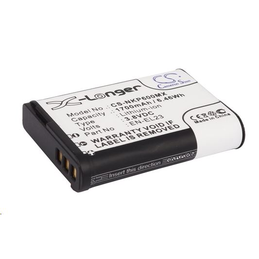 Akumulátor Baterie typu ENEL23 EN-EL23 pro Nikon