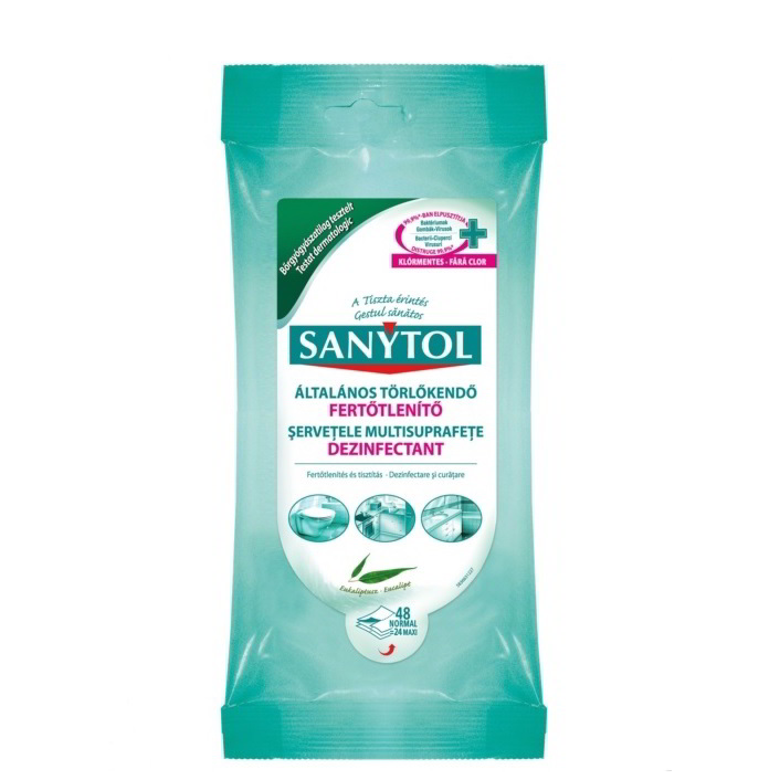 Sanytol Fertőtlenítő törlőkendő - 48db (SANTORL)