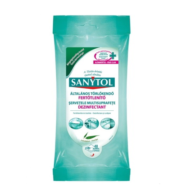 Toallitas desinfectantes multiusos sin lejía Sanytol 30 ud.