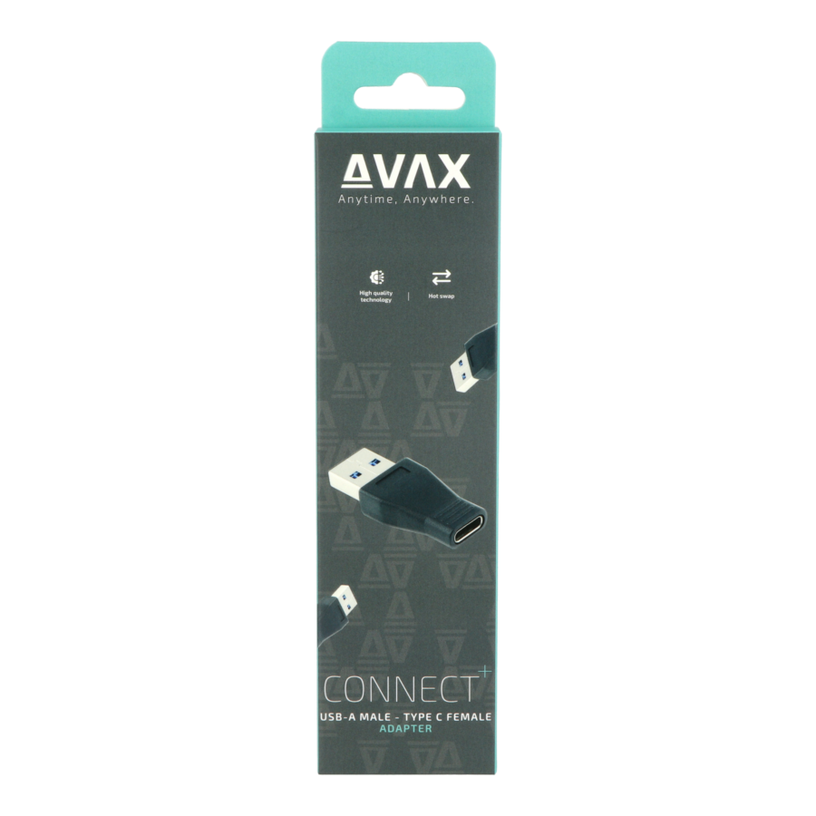 AVAX AD601 Connect Plus USB-A apa - USB-C anya OTG Adapter (AD601)