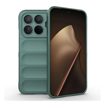 Gigapack szilikon tok 3D minta Xiaomi 15T Pro sötétzöld